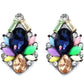 Crystal Vintage Stud Earrings - Multi - Jewelry