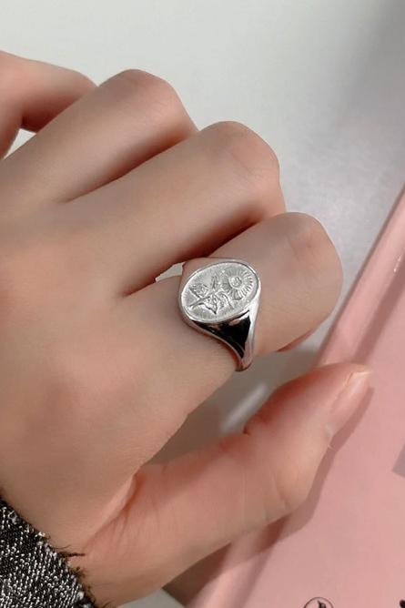 Floral Sterling Silver Ring - Jewelry