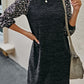 Darcey Leopard Sleeve Mini Dress - Clothing
