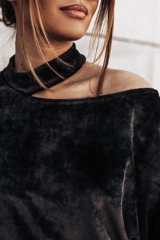 Davina Batwing Off Shoulder Top - S / Black - Clothing