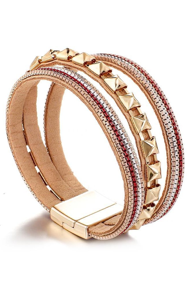 Dessi Stud Bracelet - Gold - Jewelry