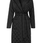Diamond Quilted Midi Puffer Jacket - Clothing