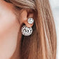 Dianna Double Stud - White Gold - Jewelry