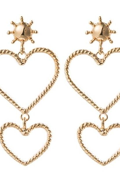 Double Love Dangle Earrings - Accessories
