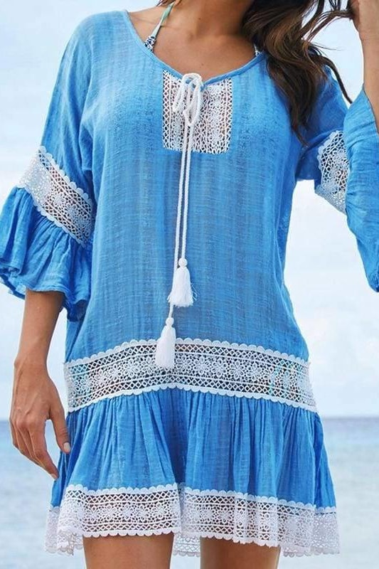 East Hampton Cover-Up - blue / One Size - Cover-Ups