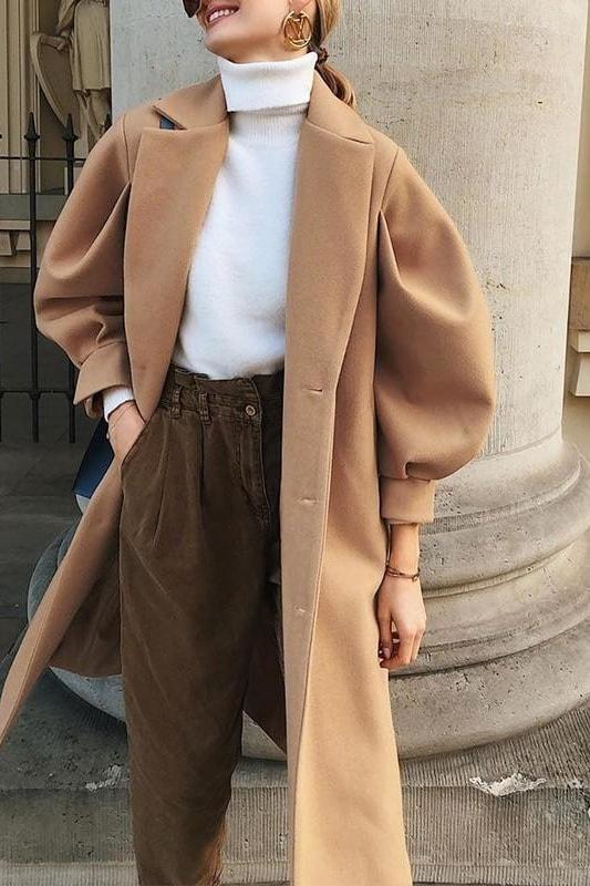 Ellery Puff Sleeve Maxi Coat - Jackets