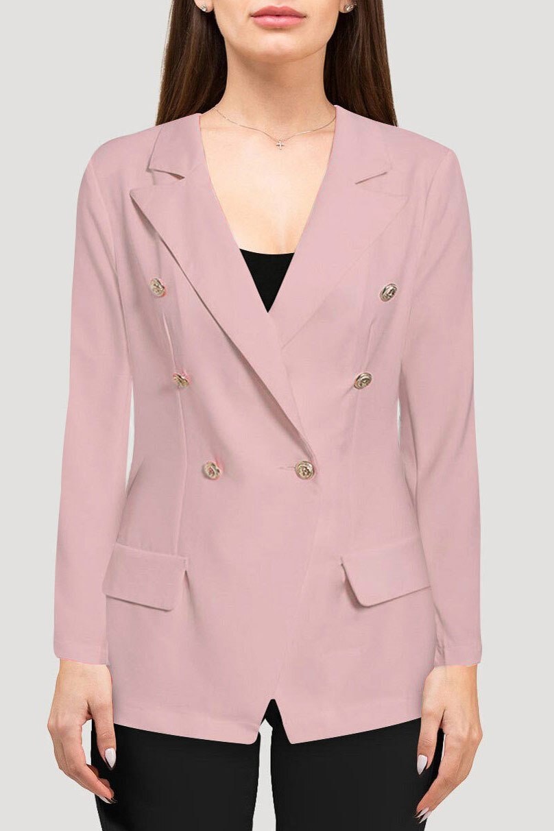 Fiona Blazer - S / Pink - Clothing