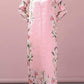 Floral Collar Maxi Dress - Clothing