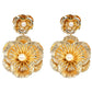 Floral Pearl Dangle Earrings - Jewelry