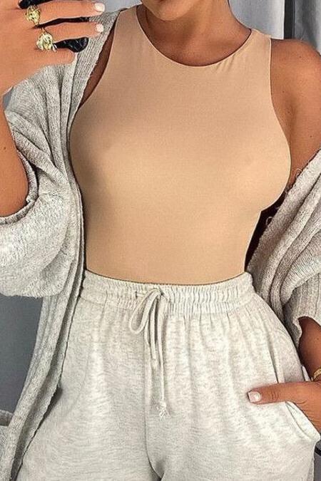 Gia Bodysuit - S / Khaki - Clothing