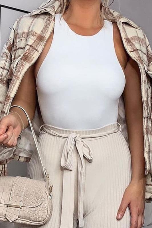 Gia Bodysuit - S / White - Clothing