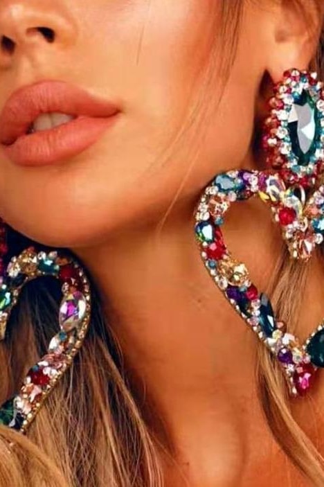 Hailey Heart Earrings - Accessories