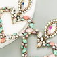 Hailey Heart Earrings - Pink - Accessories