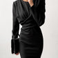 Hazel Midi Dress - S / Black - Clothing