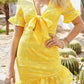 Jeanine Mini Dress - Yellow / S - Clothing