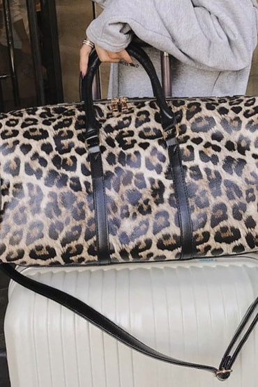 Leopard Weekender Bag - Handbags