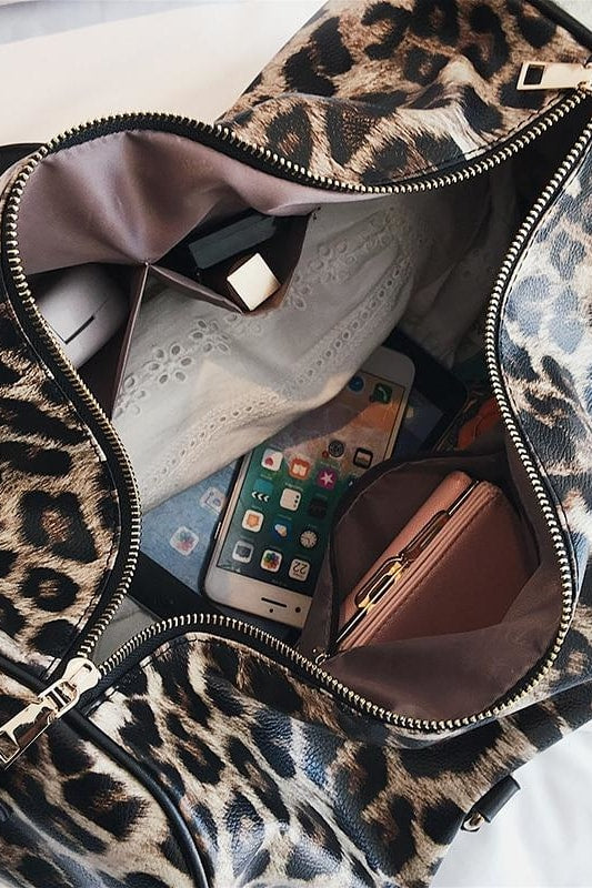Leopard Weekender Bag - Handbags
