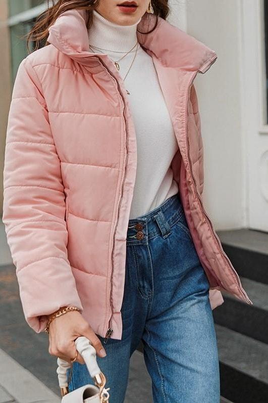Mady Puffer Coat - Pink / L - Jackets