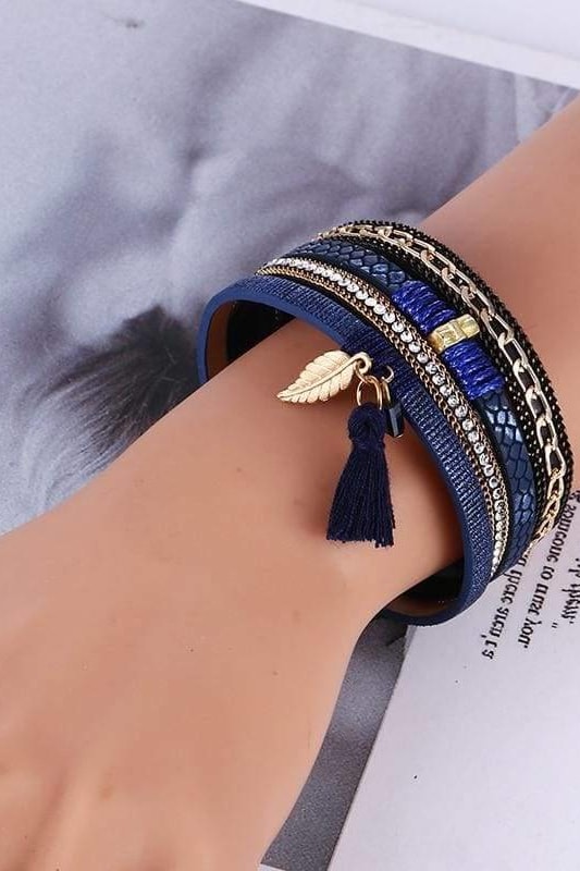 Maura Feather Charm Bracelet