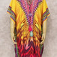 Mauve Multi Color Vibrant Beach Dress - Clothing