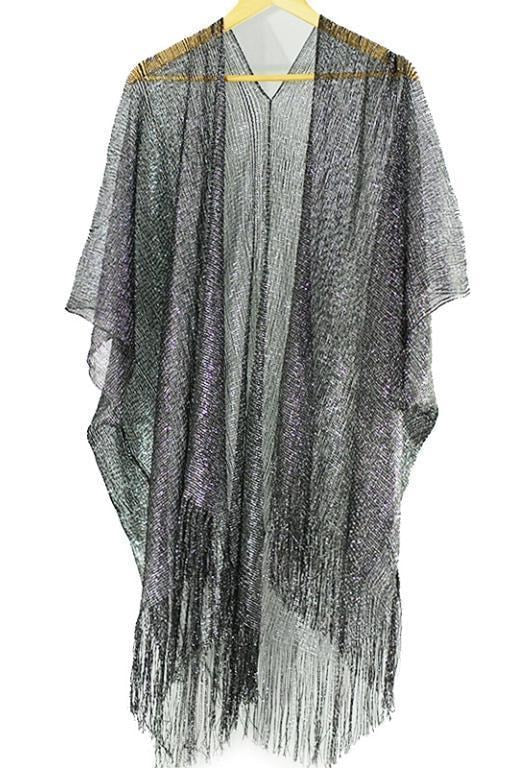 Metallic Sparkle Cover Up - Clothing