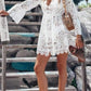 Mila Lace Mini Cover Up Dress - Clothing