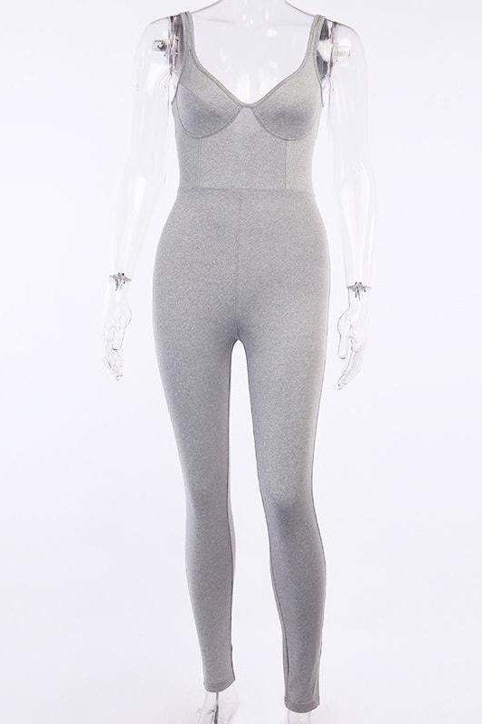 Mina Unitard - S / Gray