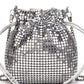 Mini Silver Lamé Pouch - silver / L14cmH15cmW8cm - Handbags