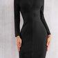 Natalia Cross Dress - Black / L - Clothing
