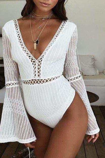 Need This Bodysuit - White / L - Clothing