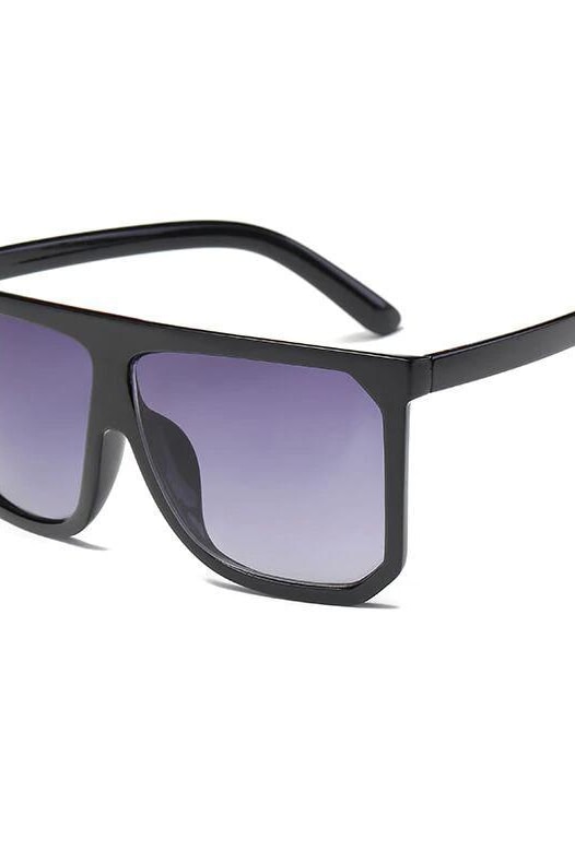 Oversized Ombre Shades - Black - Sunglasses