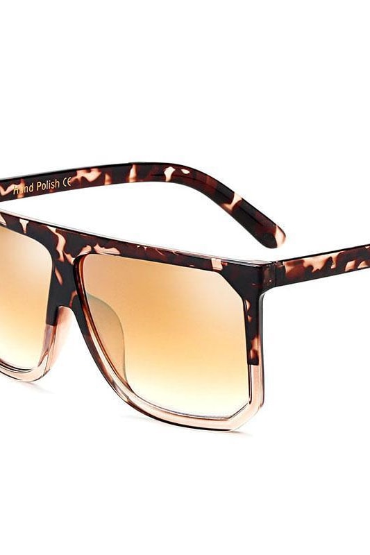 Oversized Ombre Shades - Tortoise - Sunglasses