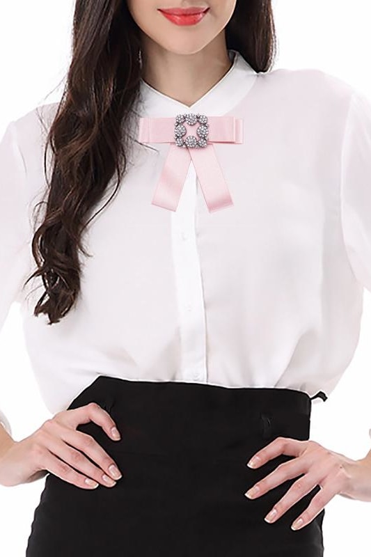 Park Ave Bowknot Brooche - Pink - Accessories