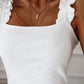 Ruffles Strap Tunic Vest Summer Camisole - White / S / CHINA