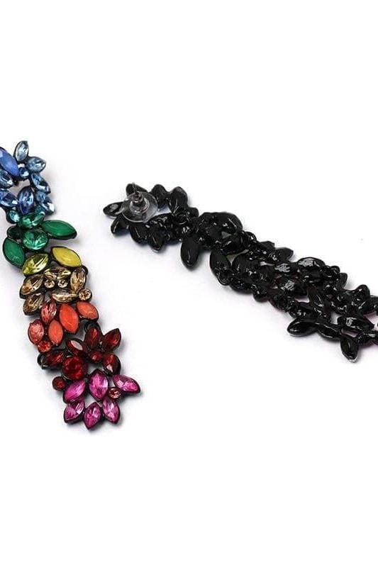 Rainbow Jewel Drop Earrings - Jewelry