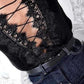 Reversible Lace Cami Top - Black / L - Clothing