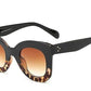 See Me Cat Eye Sunglasses - Black & Leopard - Sunglasses
