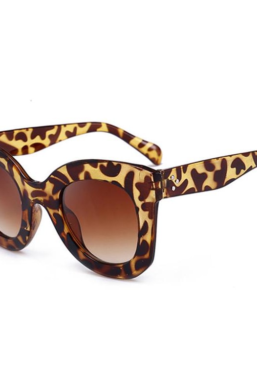 See Me Cat Eye Sunglasses - Leopard - Sunglasses