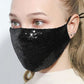 Sequin Adjustable Mask - Black