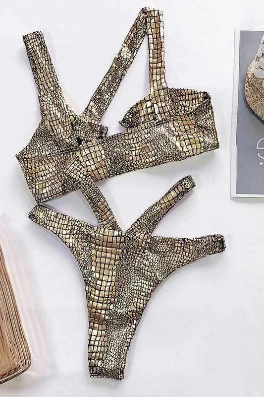 Shantel Snakeskin Bikini Set - Swimwear