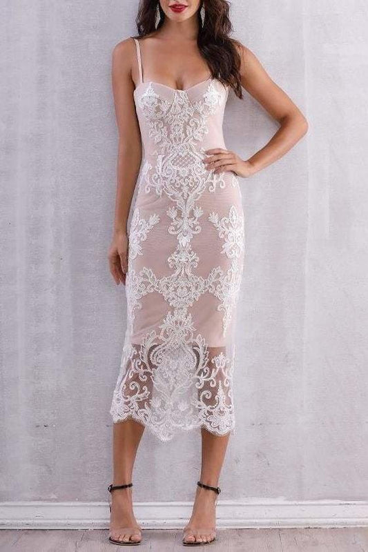 Stacey Dress - Apricot / L - Clothing