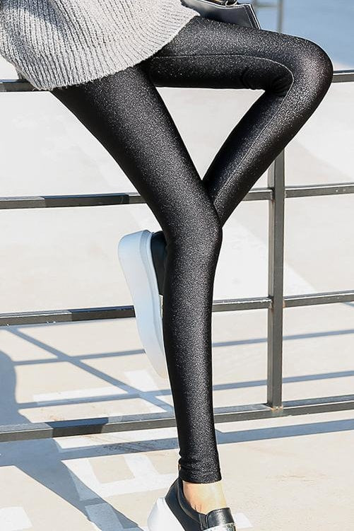 Talia Fleece Lined Leggings - S / Black - Clothing