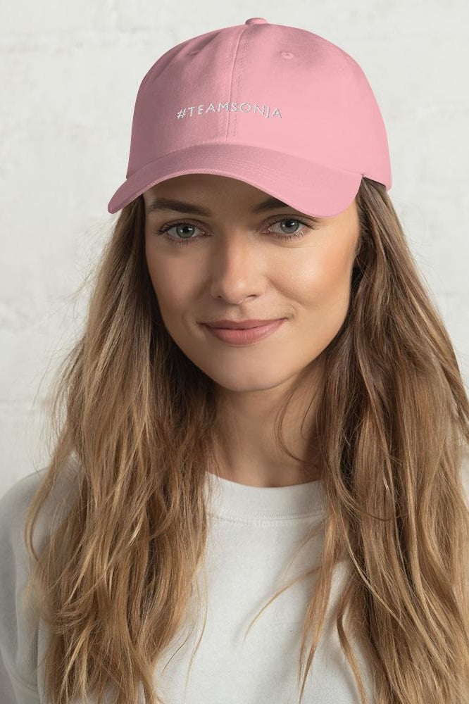 #TEAMSONJA Embroidered Dad Hat - Pink - Hats