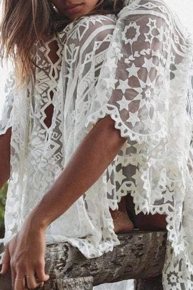 Tribal Lace Cover Up - Cover-Ups