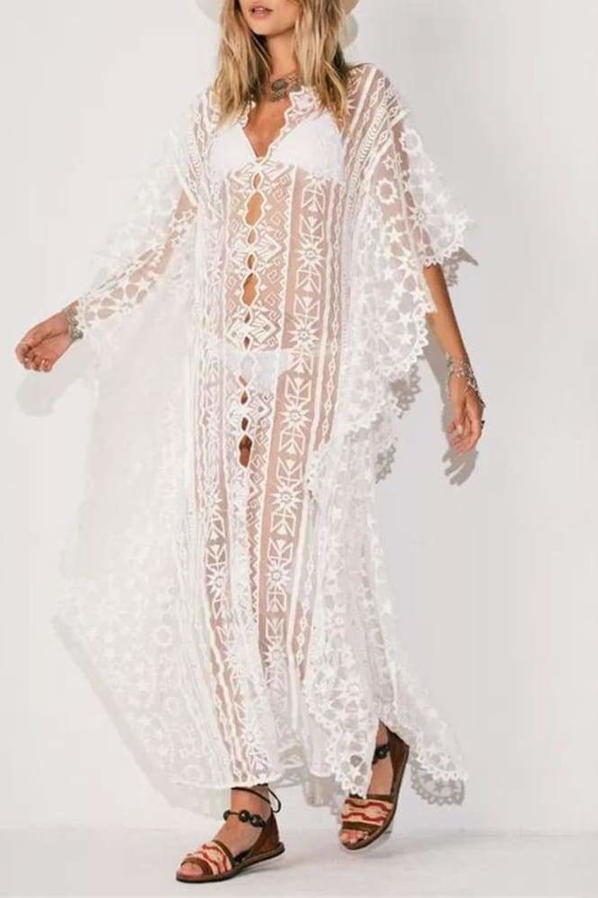 Tribal Lace Cover Up - Cover-Ups