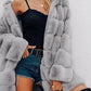 Trixie Faux Fur Coat - Grey / S - Jackets