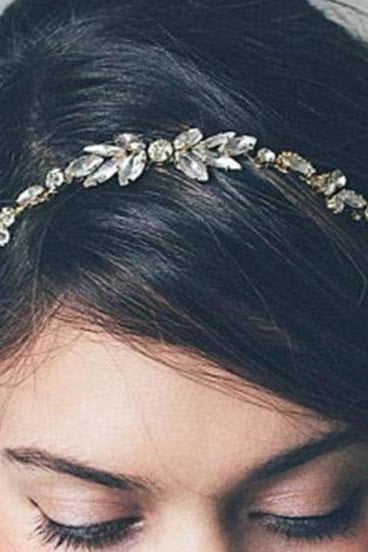 DIEZI Fashion Gold Silver Color Hair Combs Bride Crystal Rhinestones Women Hairpins Bridal Hairband Hair Jewelry Accessories